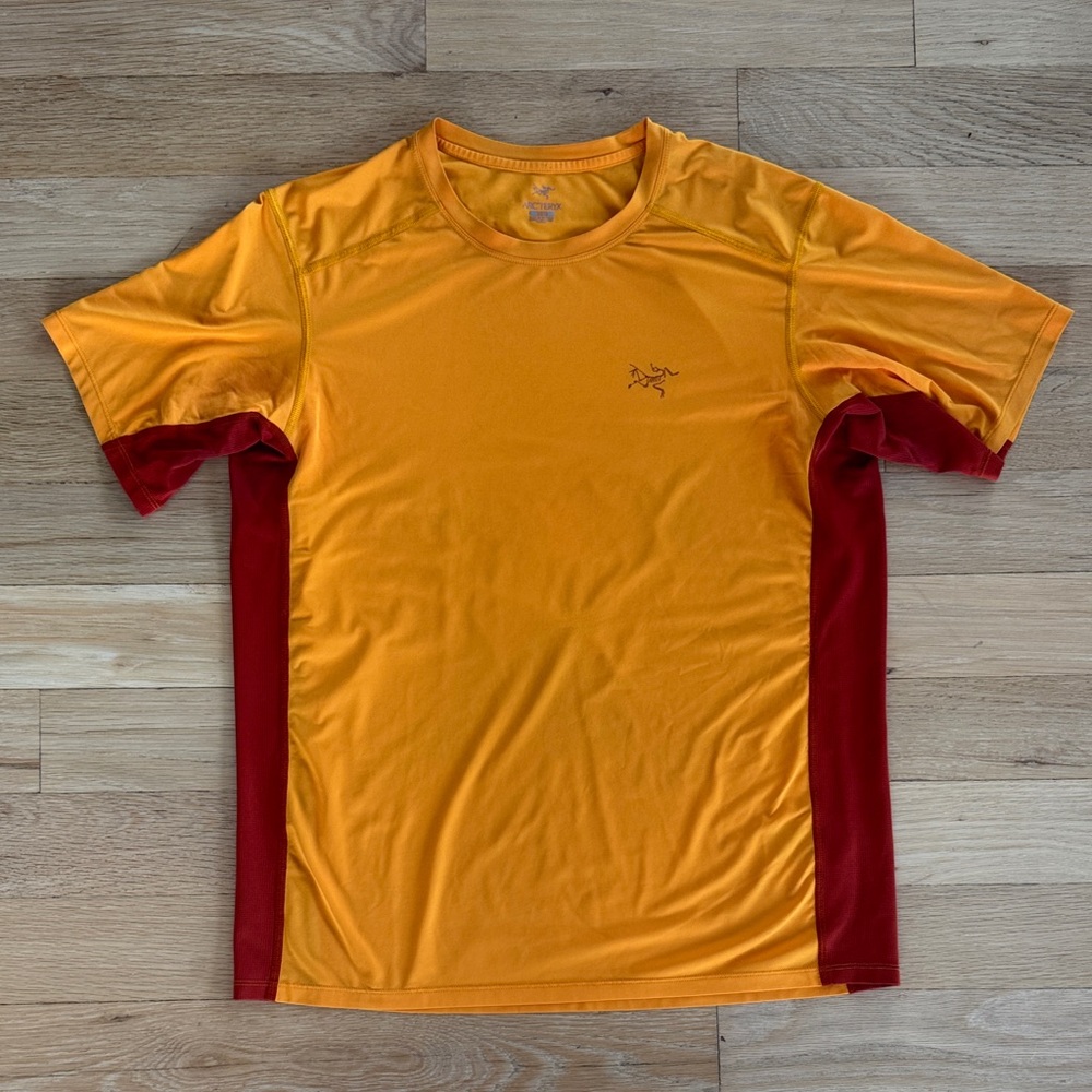 Arc'teryx Short Sleeve Performance Tee - Gold & Red